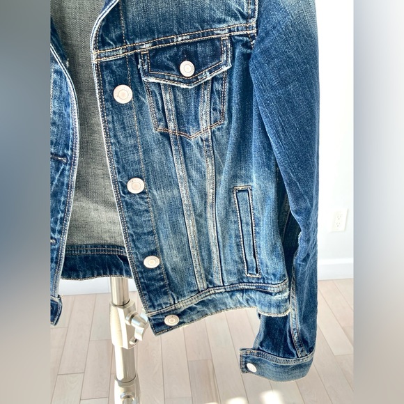A&E Distressed Jean Jacket - XS - Blue - Picture 7 of 11